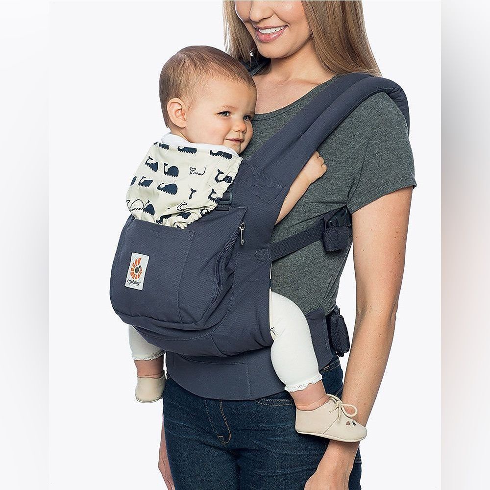 Original ErgoBaby Whale Print 4 Months to 4 Years